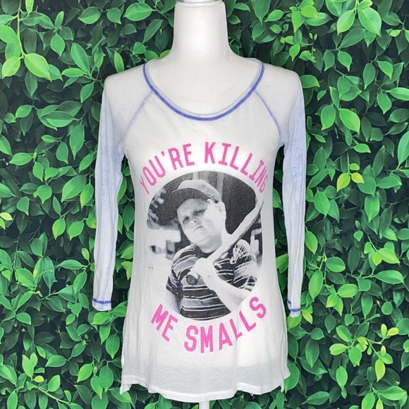 THE SANDLOT GRAPHIC/SLOGAN BRACELET-SLEEVE SHIRT • SIZE S - Picture 6 of 6